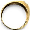 Image 2 : 10K Yellow Gold 0.10 Carat Diamond Square-Top Ring, Size 11 (5.8 mm Wide), 4.2 Grams