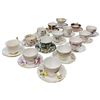 Image 3 : 15 English & Bavarian China Teacup & Saucer Sets, Royal Albert, Royal Vale & Foley