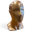 Image 1 : Modernist Abstract Mannequin Display Head Bust with Metallic Gold Finish (14 in.)