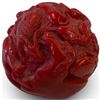 Image 3 : Carved Red Animal & Foliage Decorative Sphere with Allover Relief Decoration