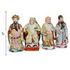Image 2 : Set of Four Chinese Polychrome Glazed Ceramic Deity & Immortal Figures, Seated & Standing