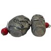 Image 4 : Pair of Asian Silver-Tone Metal Snuff Bottles with Dragon, Phoenix & Figural Relief