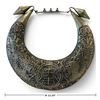 Image 2 : Large Miao/Hmong-Style Two-Tone Ceremonial Collar with Dragon, Phoenix & Shou Motifs 12.25 Dia