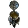 Image 5 : Viking Plate E.P. Brass Coffee & Tea Pots with Mexican Aztec Calendar Shell-Inlay Tray