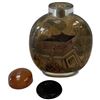 Image 2 : Asian Decorative Group: Brass Singing Bowl, Painted Glass Snuff Bottle & Ceramic Bowls