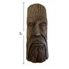 Image 4 : Group of Three Folk Art Glazed Ceramic Sculptural Face Plaques, Including Bearded Figure (T 10")