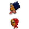 Image 1 : Pair of 1945 Belgium Hand-Carved & Painted Wood Folk Art Children's Profile Wall Plaques