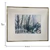 Image 2 : L. M. Hawe Signed Watercolor Woodland Cottage Landscape, Framed & Matted 22.5x18.5"