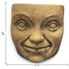 Image 2 : Cast Stylized Smiling Face Garden Sculpture or Pedestal (10 x 10 in.)