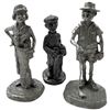 Image 2 : Philip Kraczkowski Rawcliffe Pewter Golf Figures & Four Medallion Glasses, 7 Pieces