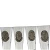 Image 7 : Philip Kraczkowski Rawcliffe Pewter Golf Figures & Four Medallion Glasses, 7 Pieces