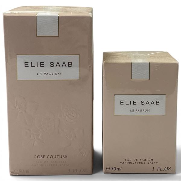 Elie Saab Le Parfum Rose Couture 90ml EDT & Le Parfum 30ml EDP Boxed Fragrance Pair