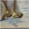 Image 2 : Signed Fritz Watercolour of Polar Bear Family in an Arctic Landscape - Framed 14" x 14"