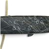 Image 3 : Signed Inuit Soapstone Kayak Hunter Carving with Bone /Tusk Elements, Dated '09 (12 in.)