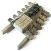 Image 2 : Artist-Signed Inuit-Design Antler Sled with Soapstone Seal & Gear (4 in.)