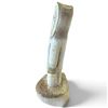 Image 3 : Signed HARRY J.t. 2011 Inuit/Inuvialuit Caribou Bone Fisherman Carving with Fish & Bucket, 5.5" Tall