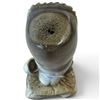 Image 7 : Signed HARRY J.t. 2011 Inuit/Inuvialuit Caribou Bone Fisherman Carving with Fish & Bucket, 5.5" Tall