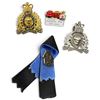 Image 3 : Royal Canadian Mounted Police Badges, Pins, Ribbon & Presentation Case, 7-Piece Group