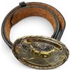 Image 2 : Montana Silversmiths 2012 Calgary Stampede 'K' Division MP Buckle & Size 38 Belt
