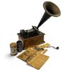 Image 1 : Edison Standard Model B Cylinder Phonograph with Horn, Records & Accessories, c. 1905