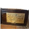 Image 5 : Antique Oak Wall-Mount Magneto Telephone with Handset, Bells, Crank & Writing Shelf