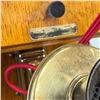 Image 3 : Early 20th Century Oak 7-Line Magneto Telephone Switchboard with Receiver & Transmitter