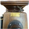 Image 3 : American Electric Kokomo Three-Box Walnut Fiddleback Wall Telephone, c. 1894-1897