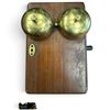 Image 4 : American Electric Kokomo Three-Box Walnut Fiddleback Wall Telephone, c. 1894-1897