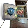 Image 8 : American Electric Kokomo Three-Box Walnut Fiddleback Wall Telephone, c. 1894-1897