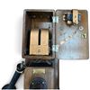Image 9 : American Electric Kokomo Three-Box Walnut Fiddleback Wall Telephone, c. 1894-1897