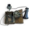 Image 7 : Automatic Electric Co. Chicago Long Distance Dial Wooden Telephone & Receiver