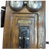 Image 2 : Northern Electric & Manufacturing Oak Magneto Desk Telephone, Canada, circa 1895-1914
