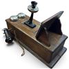 Image 3 : Northern Electric & Manufacturing Oak Magneto Desk Telephone, Canada, circa 1895-1914