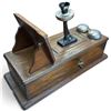 Image 4 : Northern Electric & Manufacturing Oak Magneto Desk Telephone, Canada, circa 1895-1914