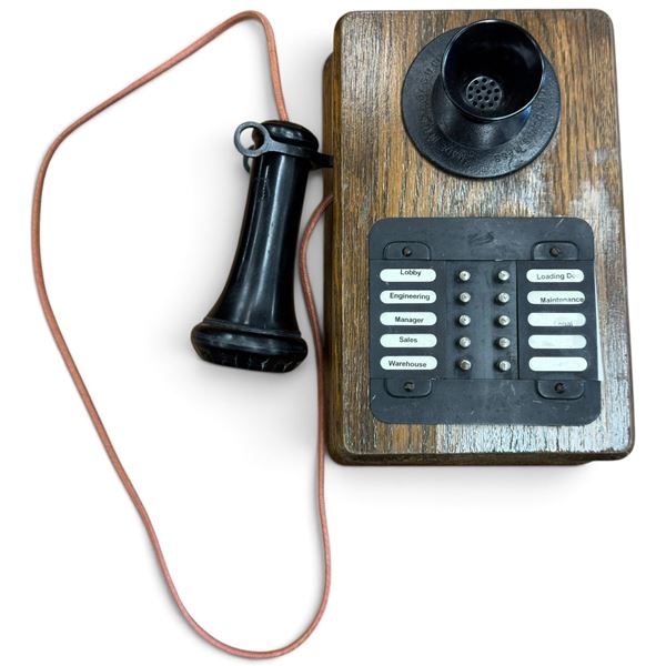 S.H. Couch No. 39 Ten-Station Common-Battery Intercommuniphone Wall Telephone, c. 1903-1918