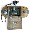 Image 8 : Sterling Primax No. 410 10-Line Wooden Wall Interphone Telephone with Bell, c. 1920s
