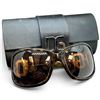 Image 1 : Dolce & Gabbana DG4005 Oversized Tortoise & Gold-Tone Logo Sunglasses w/Case - Gently used