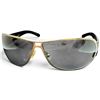 Image 1 : Prada SPR 70G Shield Sunglasses with Gray Lenses & Burgundy Temples, Made in Italy - Gently Used