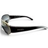 Image 2 : Prada SPR 70G Shield Sunglasses with Gray Lenses & Burgundy Temples, Made in Italy - Gently Used