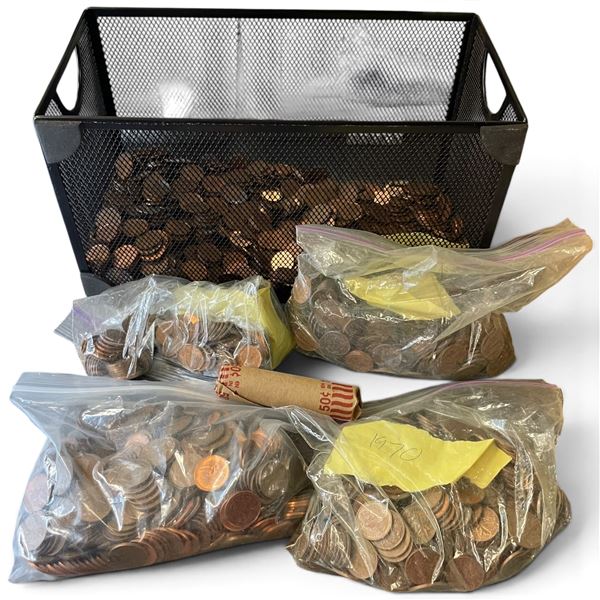 14 Pounds of Canadian Pennies - Circulated