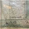 Image 3 : 1950s Bahama Four Shilling Bank Note - A/4 Prefix - Circulated