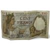 Image 1 : 1940 WWII Banque de France 100 Franc Note - 066 / G.12997 - Circulated