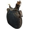 Image 2 : French Army Model 1877 Twin-Spout Military Canteen with Wool Cover & Leather Strap