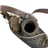 Image 3 : French Army Model 1877 Twin-Spout Military Canteen with Wool Cover & Leather Strap