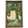 Image 1 : Vintage Framed Maxfield Parrish "Hill Top" Print - Exterior frame dimensions: 6.75" x 10.75"