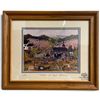 Image 1 : Cindy Manantz  "Apple Blossoms & Antiques" Framed Print - Ltd. Edition #35/950 *- Frame dimensions: