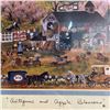 Image 2 : Cindy Manantz  "Apple Blossoms & Antiques" Framed Print - Ltd. Edition #35/950 *- Frame dimensions: