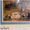 Image 3 : Cindy Manantz  "Apple Blossoms & Antiques" Framed Print - Ltd. Edition #35/950 *- Frame dimensions:
