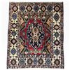 Image 2 : Bakhtiyar Hand Knotted Wool Persian Rug with Geometric Design, 107 x 90 cm