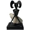 Image 4 : Mid-Century Jaro Svitorka  Brutalist Cast Iron "Big Horn Sheep"  Sculpture - 4" x 4" x 6.5" tall